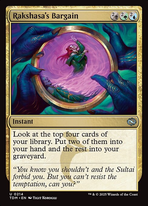 Rakshasa's Bargain - Tarkir: Dragonstorm () #214