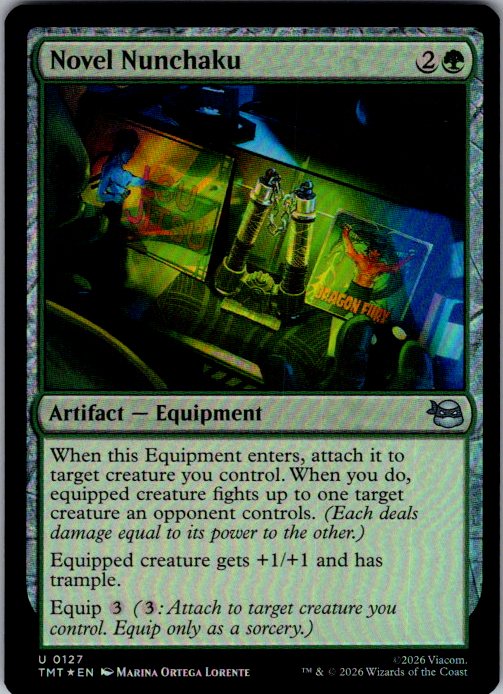 Novel Nunchaku [Foil] - Teenage Mutant Ninja Turtles (TMT) #127 [Foil]