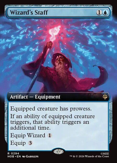 Wizard's Staff - The Hobbit (hob) #294 [Foil] [Foil]