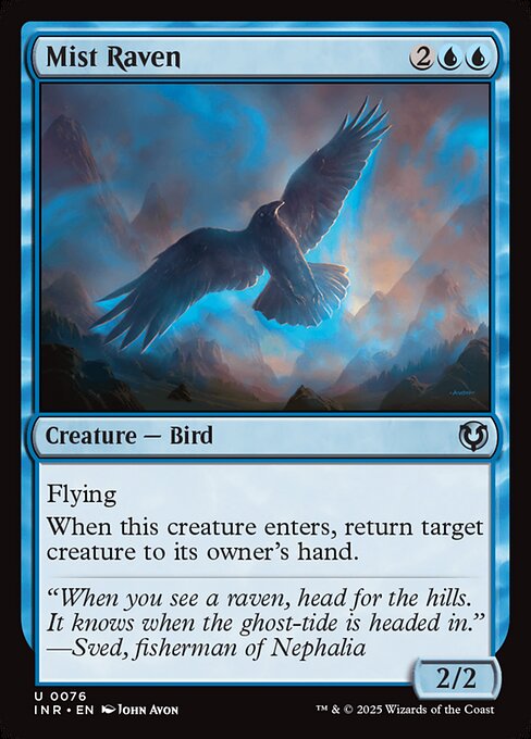 Mist Raven - Innistrad Remastered (inr) #76 [Foil] [Foil]