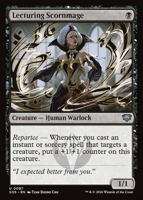 Lecturing Scornmage - Secrets of Strixhaven () #87 [Foil] [Foil]