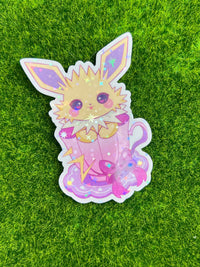 Mothers Of Orion - Evee Teacup Sticker Jolteon