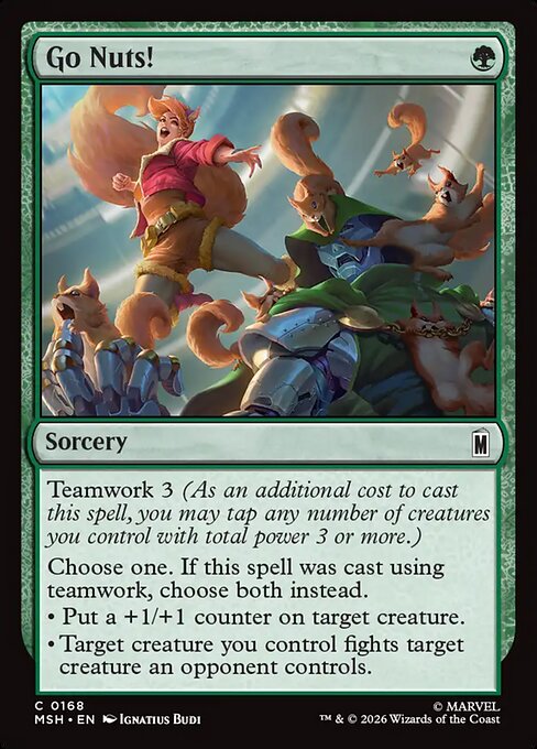 Go Nuts! - Marvel Super Heroes () #168 [Foil] [Foil]