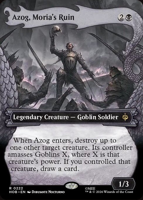 Azog, Moria's Ruin - The Hobbit (hob) #222 [Foil] [Foil]