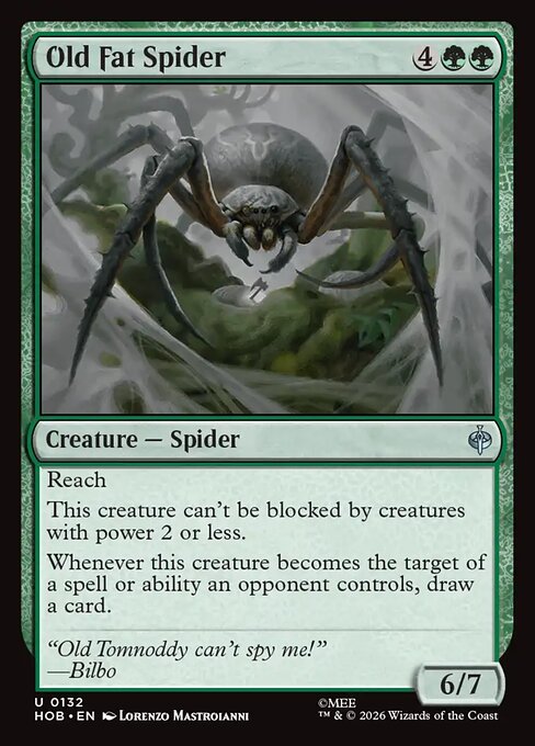 Old Fat Spider - The Hobbit (HOB) #132 [Foil] [Foil]