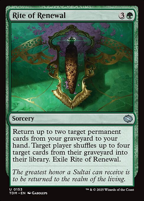 Rite of Renewal - Tarkir: Dragonstorm () #153 [Foil] [Foil]