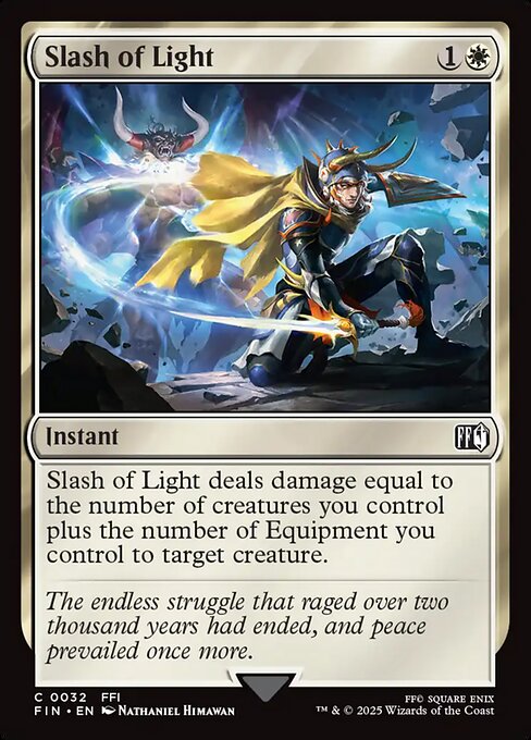 Slash of Light - Final Fantasy (FIN) #32 [Foil] [Foil]