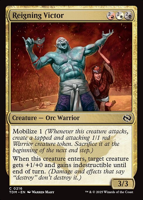 Reigning Victor - Tarkir: Dragonstorm () #216 [Foil] [Foil]