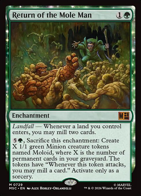 Return of the Mole Man - Marvel Super Heroes Commander () #729