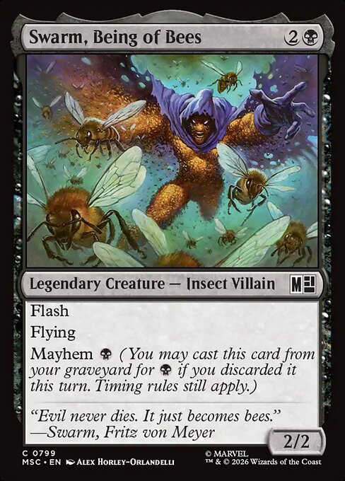 Swarm, Being of Bees - Marvel Super Heroes Commander (MSC) #799