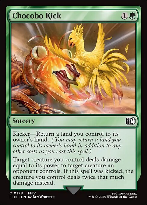 Chocobo Kick - Final Fantasy (FIN) #178 [Foil] [Foil]