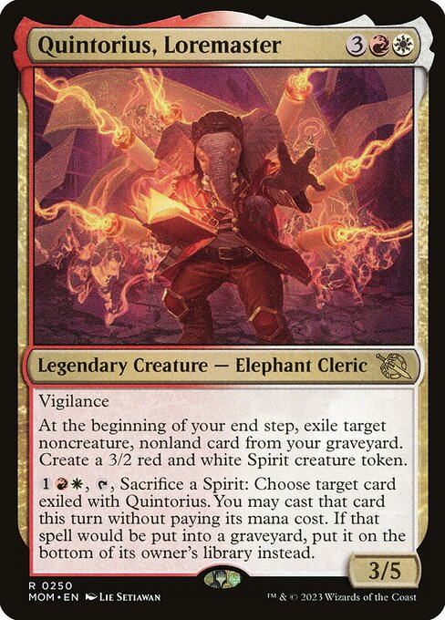Quintorius, Loremaster - March of the Machine (MOM) #250 [Foil] [Foil]