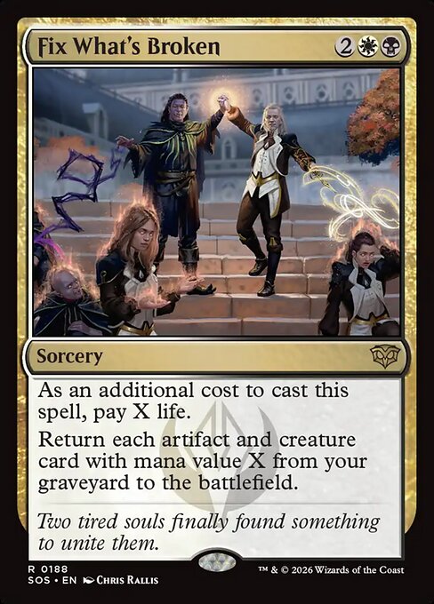 Fix What's Broken - Secrets of Strixhaven (SOS) #188 [Foil] [Foil]