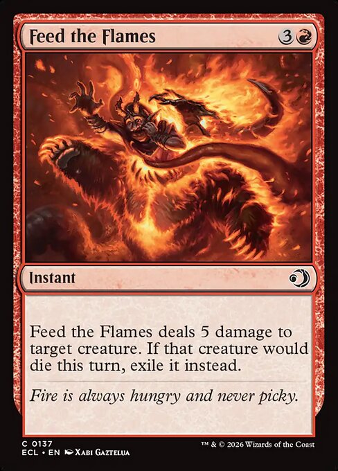 Feed the Flames - Lorwyn Eclipsed (ecl) #137