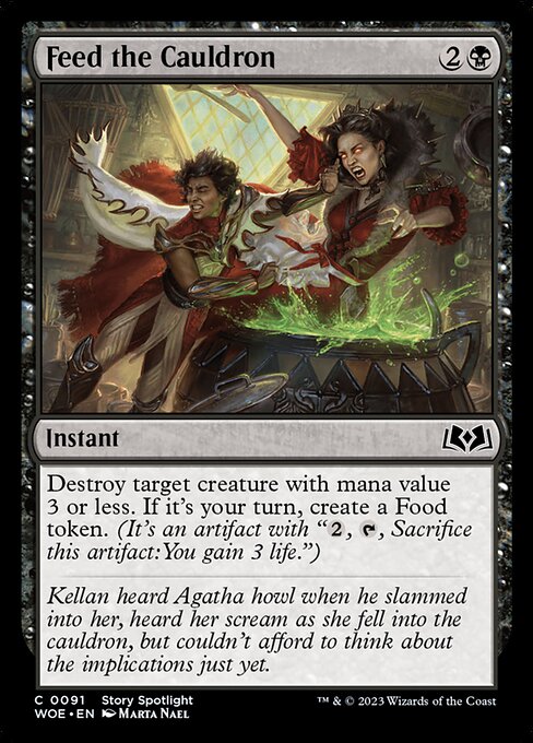 Feed the Cauldron - Wilds of Eldraine () #91 [Foil] [Foil]
