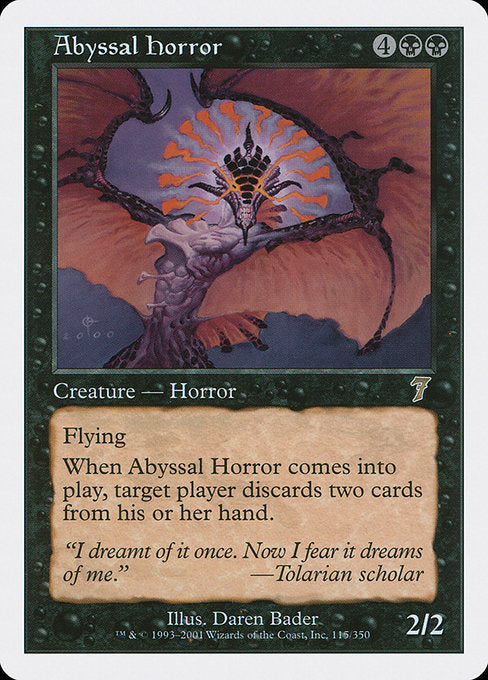 Abyssal Horror - Seventh Edition (7ED) #115 [Foil] [Foil]