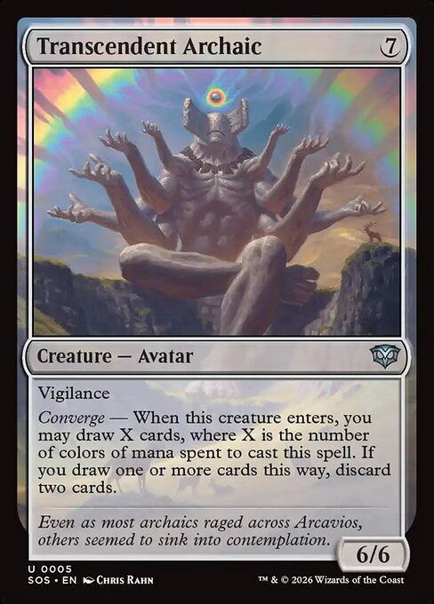 Transcendent Archaic - Secrets of Strixhaven () #5 [Foil] [Foil]