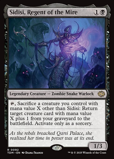 Sidisi, Regent of the Mire - Tarkir: Dragonstorm (TDM) #92 [Foil] [Foil]