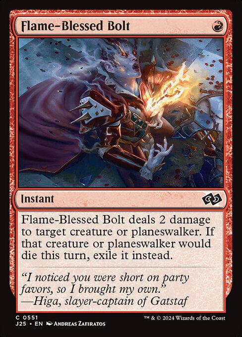 Flame-Blessed Bolt - Foundations Jumpstart () #551