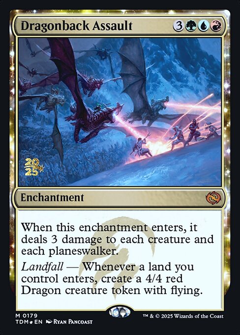 Dragonback Assault - Tarkir: Dragonstorm Promos (PTDM) #179s [Foil] [Foil]