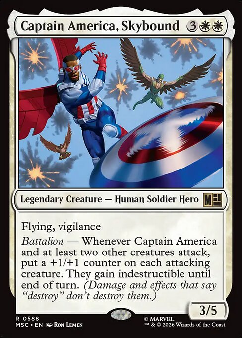Captain America, Skybound - Marvel Super Heroes Commander () #588