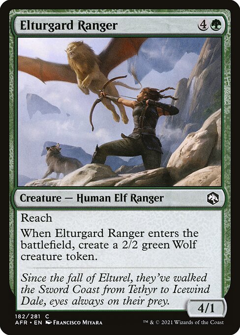 Elturgard Ranger - Adventures in the Forgotten Realms () #182 [Foil] [Foil]