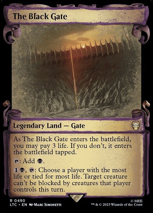 The Black Gate - Tales of Middle-earth Commander (LTC) #490 [Foil] [Foil]