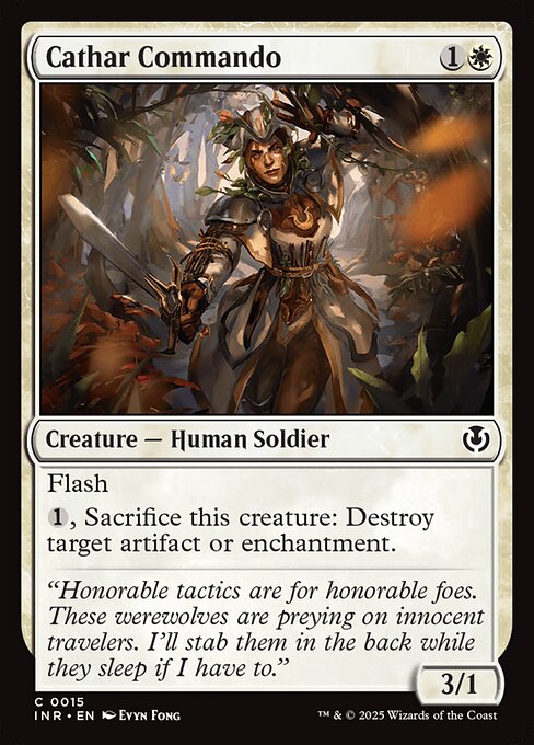Cathar Commando - Innistrad Remastered (inr) #15 [Foil] [Foil]