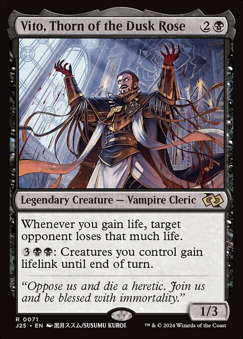 Vito, Thorn of the Dusk Rose - Foundations Jumpstart (j25) #71