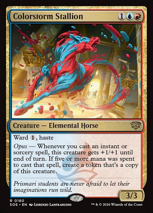 Colorstorm Stallion - Secrets of Strixhaven (SOS) #180 [Foil] [Foil]
