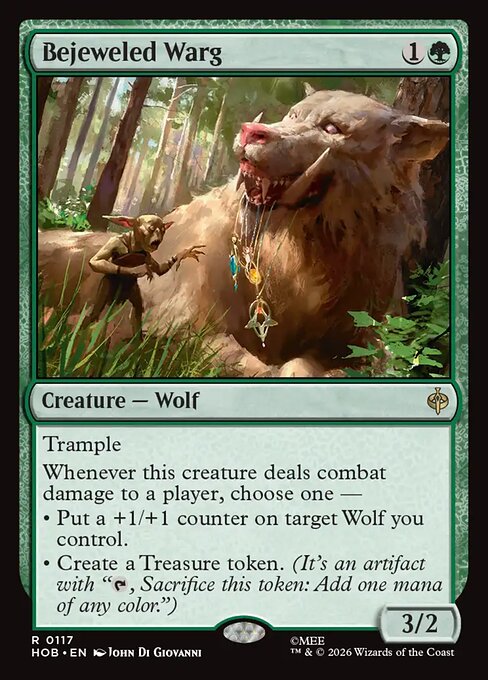 Bejeweled Warg - The Hobbit (HOB) #117 [Foil] [Foil]