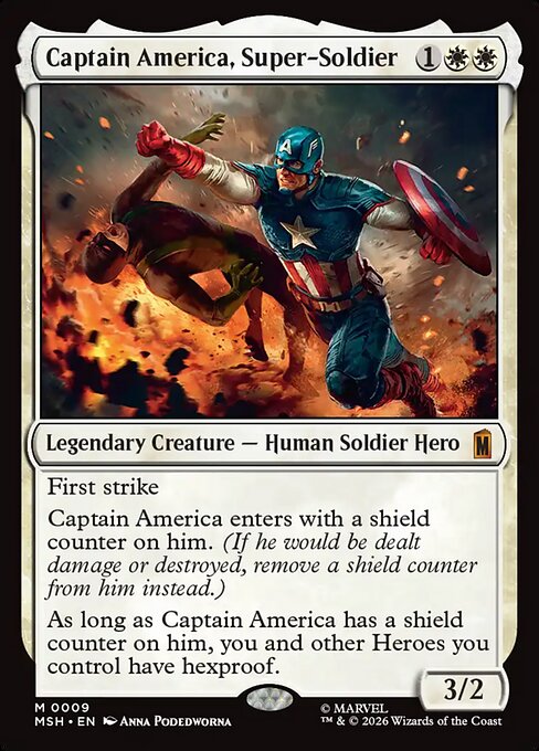 Captain America, Super-Soldier - Marvel Super Heroes () #9 [Foil] [Foil]