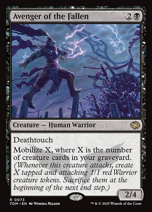 Avenger of the Fallen - Tarkir: Dragonstorm (TDM) #73 [Foil] [Foil]