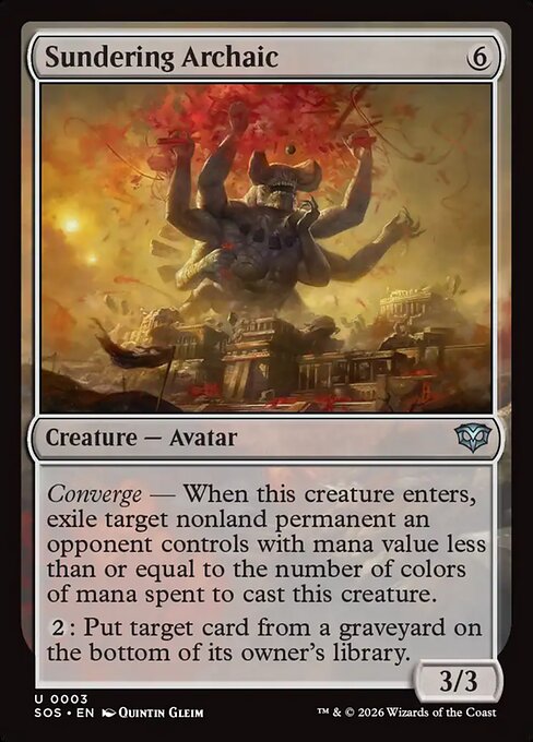 Sundering Archaic - Secrets of Strixhaven () #3 [Foil] [Foil]
