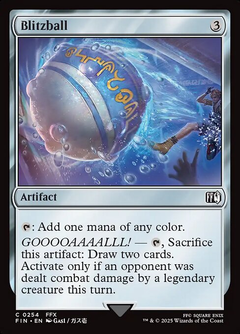 Blitzball - Final Fantasy (FIN) #254 [Foil] [Foil]