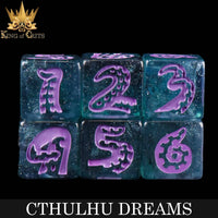 DNDDICEWHOLESALE.COM - Cthulhu Dreams - 11 Dice Set