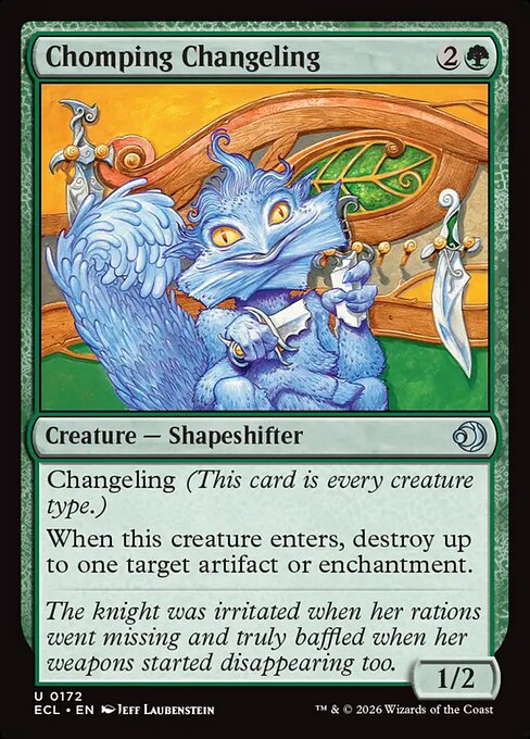 Chomping Changeling - Lorwyn Eclipsed (ecl) #172 [Foil] [Foil]