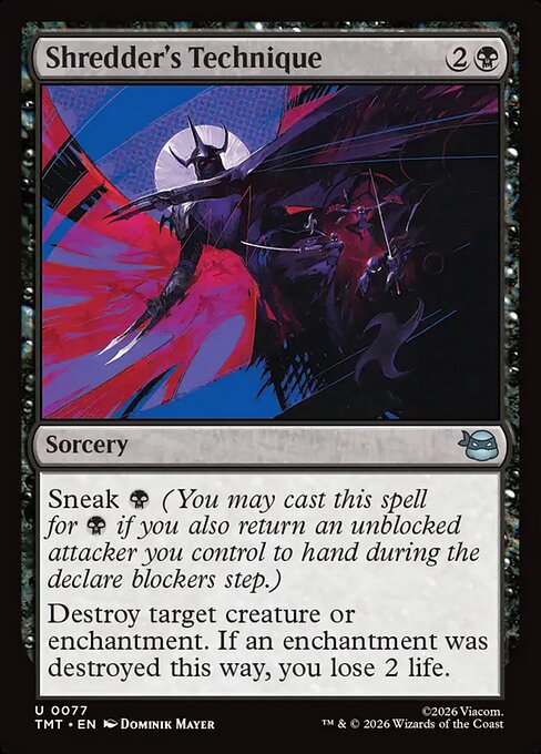 Shredder's Technique - Teenage Mutant Ninja Turtles () #77 [Foil] [Foil]