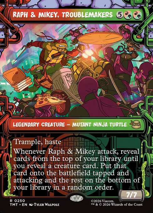 Raph & Mikey, Troublemakers - Teenage Mutant Ninja Turtles (TMT) #250 [Alt Art] [Foil]