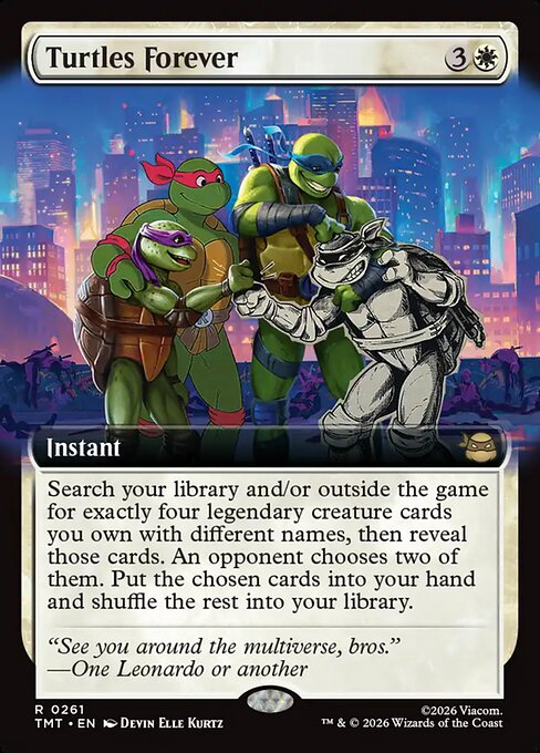 Turtles Forever - Teenage Mutant Ninja Turtles () #261 [Foil] [Foil]