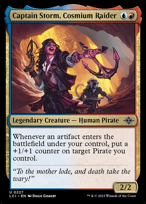 Captain Storm, Cosmium Raider - The Lost Caverns of Ixalan (lci) #227 [Foil] [Foil]