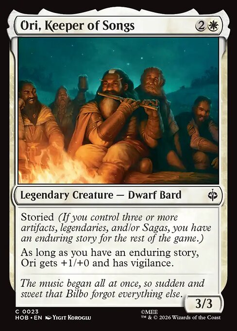 Ori, Keeper of Songs - The Hobbit (HOB) #23 [Foil] [Foil]