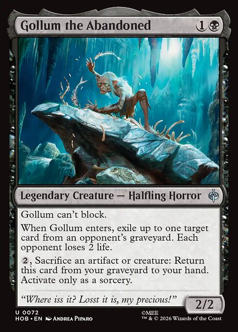 Gollum the Abandoned - The Hobbit (hob) #72 [Foil] [Foil]