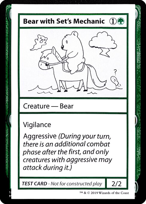 Bear with Set's Mechanic - Mystery Booster Playtest Cards 2021 () #71
