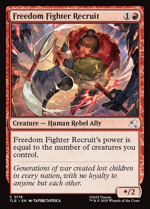 Freedom Fighter Recruit - Avatar: The Last Airbender Eternal () #118 [Foil] [Foil]