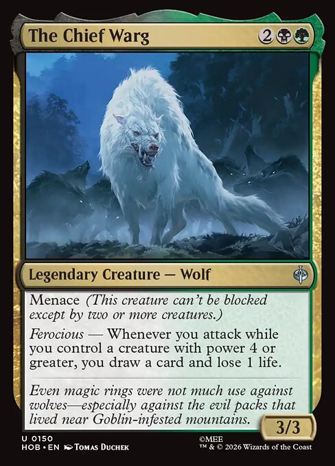The Chief Warg - The Hobbit (hob) #150 [Foil] [Foil]