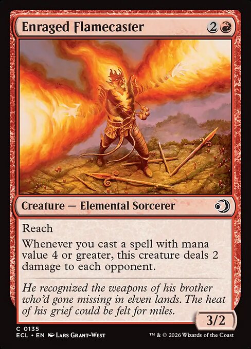 Enraged Flamecaster - Lorwyn Eclipsed (ecl) #135