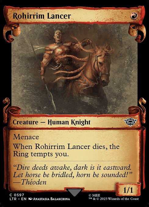 Rohirrim Lancer - The Lord of the Rings: Tales of Middle-earth (ltr) #597 [Foil] [Foil]