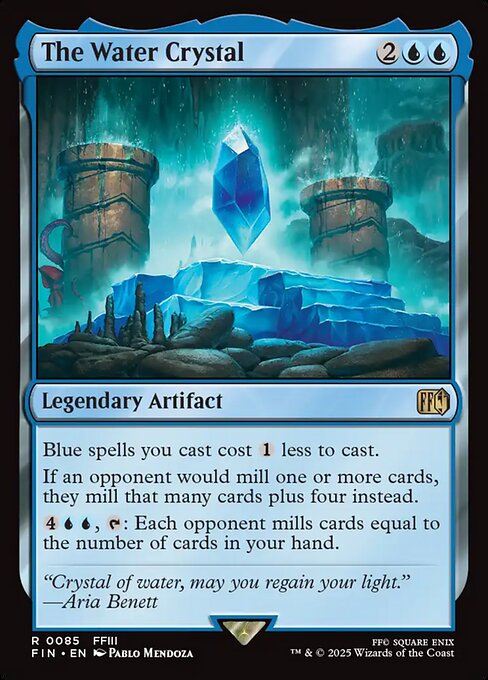 The Water Crystal - Final Fantasy (FIN) #85 [Foil] [Foil]
