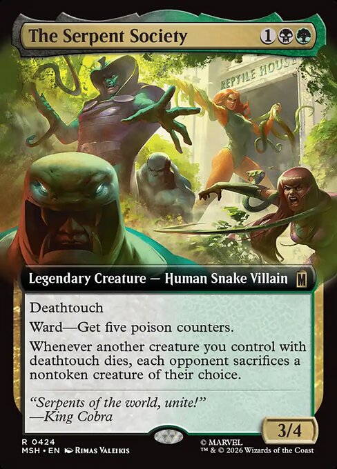 The Serpent Society - Marvel Super Heroes () #424 [Foil] [Foil]